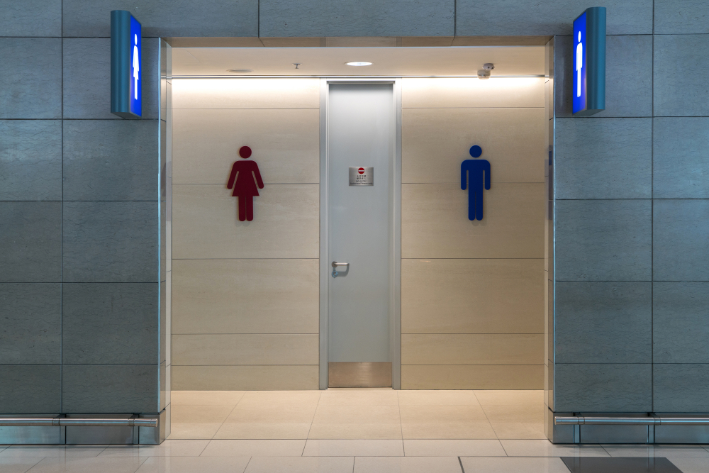 restroom signs for men and women