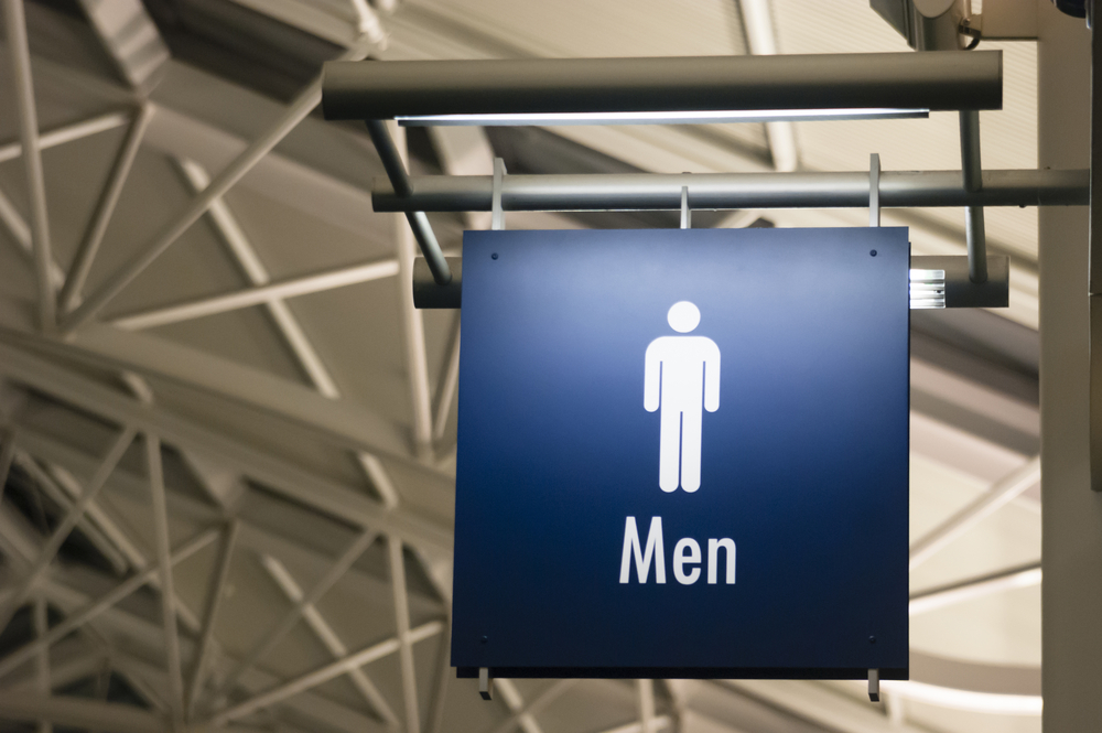 men's restroom sign